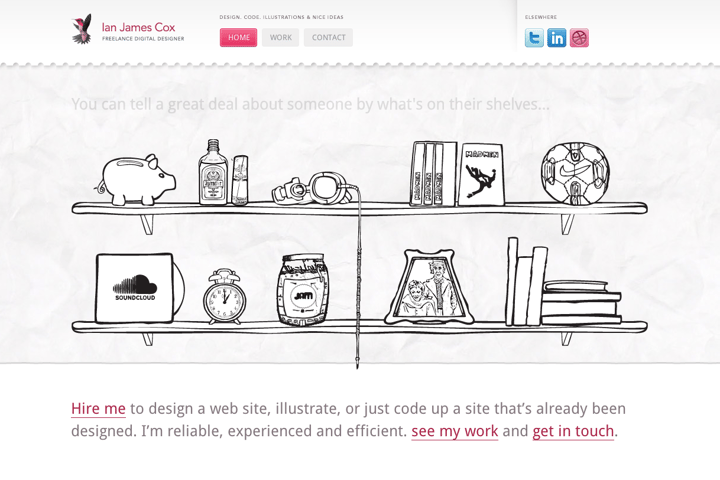 Ian James Cox website preview